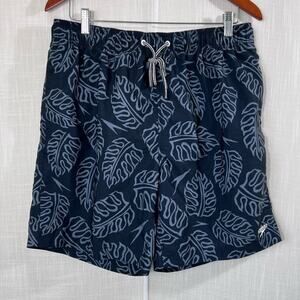Speedo Blue Grey Tropical Swim Shorts‎ Size L